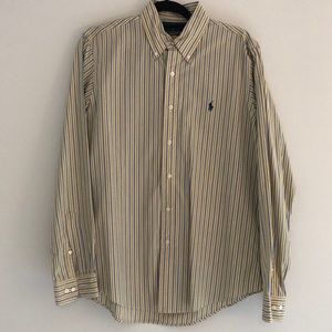 Ralph Lauren Custom Fit Button-Down Collar Dress Shirt